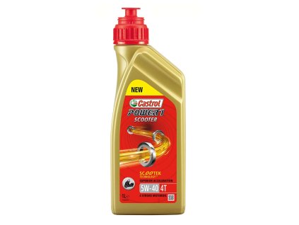 Castrol Power 1 (Act>Evo) Scooter 4T 5W-40 1l motorový motocyklový olej