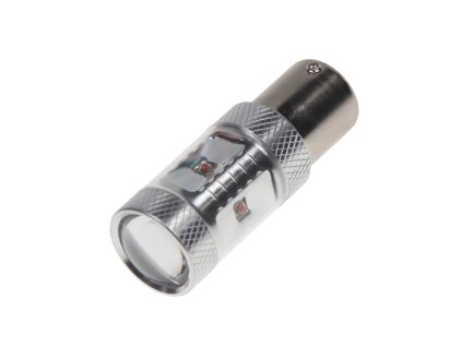 CREE LED BA15S 12-24V, 30W (6x5W) červená