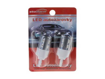 CREE LED T20 (7443) oranžová, 10-30V, 12SMD Samsung + 3W Osram
