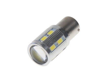 x LED BA15s bílá, 12-24V, 16LED/5730SMD