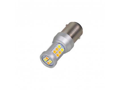 LED BAY15d (dvouvlákno)  dual color, 12-24V, 22LED/5630SMD