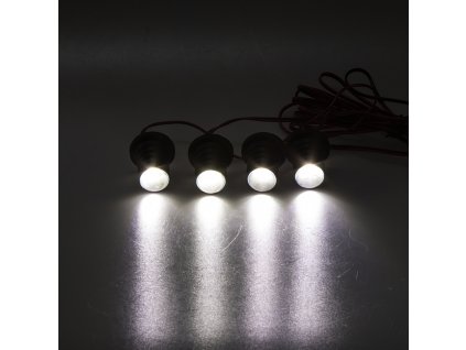 LED stroboskop bílý 4ks 1W