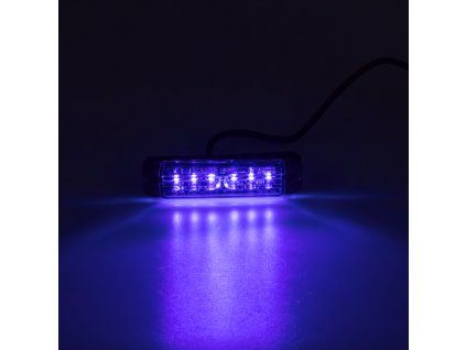 x LINEAR LED 6x5W LED, 12-24V, modrý, ECE R65