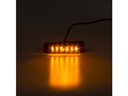 LINEAR LED 6x5W LED, 12-24V, oranžový, ECE R65