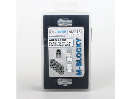 M-BLOCKY AM215 pojistné matice M12x1,25 zavřená, kužel, klíč 19/21