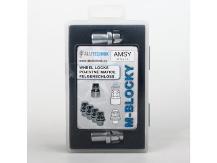 M-BLOCKY AMSY pojistné matice M12x1,50 zavřená, plochá + podložka, klíč 19/21