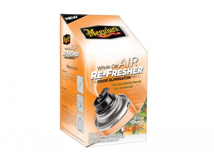 Meguiar's Air Re-Fresher Odor Eliminator - Citrus Grove Scent - desinfekce klimatizace + pohlcovač pachů + osvěžovač vzduchu, 71 g