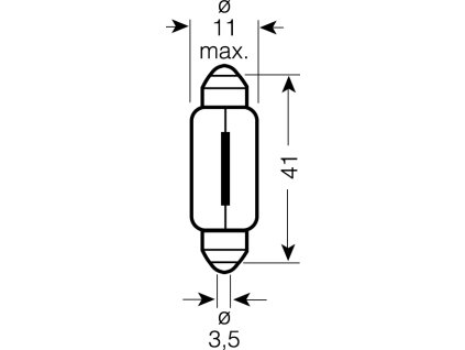 OSRAM 12V C10W (SV8,5-8) 10W standard (10ks)