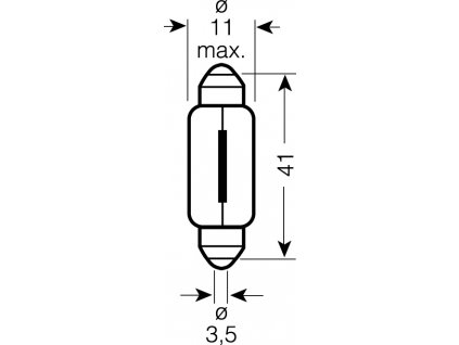 OSRAM 12V C10W (SV8,5-8) 10W standard (10ks)