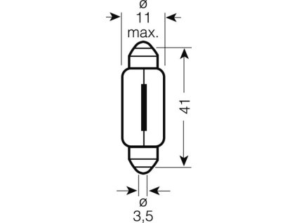 OSRAM 24V 10W SV8,5-8 10W standard (10ks)