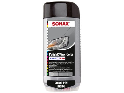 SONAX Barevná leštěnka NanoPro stříbrošedá - 500 ml 296300