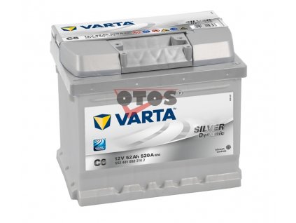 Varta Silver Dynamic 52AH 520A, 552401, C6