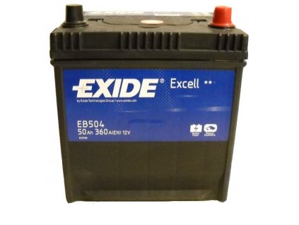 Autobaterie EXIDE Excell 12V 50Ah 360A levá EB504