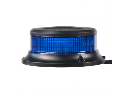LED maják, 12-24V, 18x1W modrý, magnet, ECE R65 R10