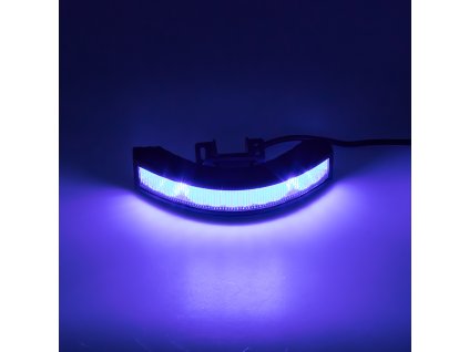 Výstražné LED světlo vnější, 12-24V, 12x3W, modré, ECE R65