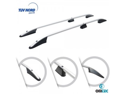 vyr 541volkswagen t5 multivan alu roof bars 2 pcs silver lwb elegance 3