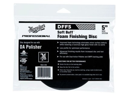 Meguiar's Soft Buff Foam Finishing Disc palcú finišovací a voskovací kotouč pro DA leštičku (měkký), 5palcový
