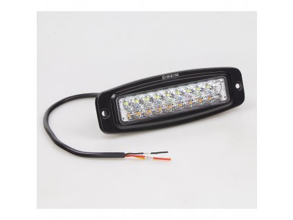 LED světlo obdélníkové, bílé/oranžové, 18x3W, 185 mm