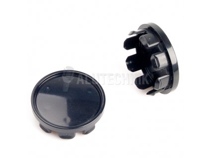Středová krytka kola - poklička průměr 42/48mm(vnitřní,vnější) (CS48-FIAT) plast černá, bez loga, úchyt 6mm