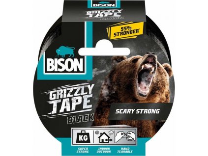 BISON GRIZZLY TAPE opravná samolepící páska černá 10 m