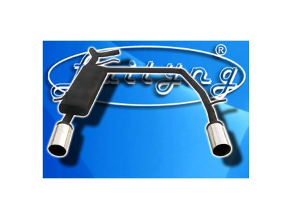 Výfuk - Fabia II - FABIIDXRKV2J (Vyberte průměr jedné koncovky 90mm, Vyberte typ motoru 1,9TDI RS – 96kW)