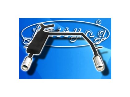 Výfuk - Fabia Combi II - CFABIIDXRKV2T (Vyberte průměr jedné koncovky 90mm, Vyberte typ motoru 1,9TDI RS – 96kW)