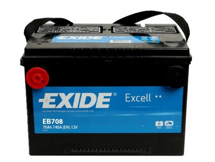 Autobaterie EXIDE Excell 12V 70Ah 740A EB708