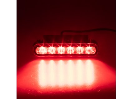 PROFI výstražné LED světlo vnější, červené, 12-24V