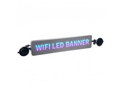 Wifi LED banner – plnobarevný displej s vysokým jasem 49,5 cm x 11 cm