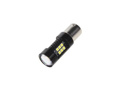 x LED BA15s bílá, 12V, 21LED/3030SMD