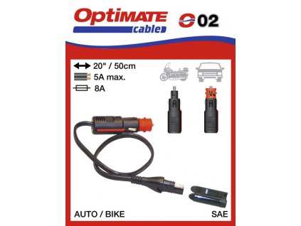O02 / SAE-72 příslušenství k Accumate a Optimate - DIN / zapalovač konektor (samec)