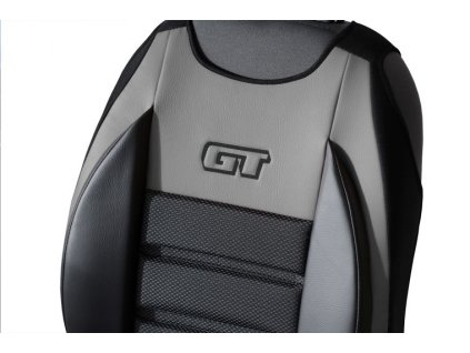 Ergonomický potah na 1 sedadlo GT ERGONOMIC LEATHER, šedé