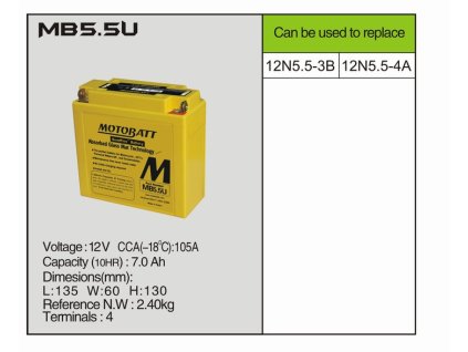 moto batt mb5 5u 12n5 5 3b 12n5 5 4a quadra flex 7 ah gel baterie prednabita