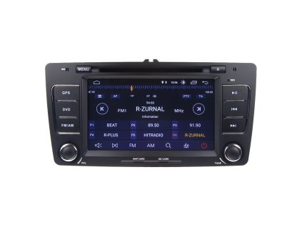 Autorádio pro Škoda Octavia II, Yeti s 7" LCD, Android 11.0, WI-FI, GPS, Carplay, Bluetooth, 3x USB
