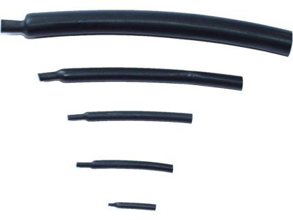 Bužírka smrštovací 2:1, 3,5 mm černá, 1 m