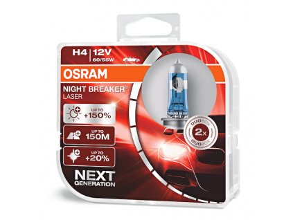 osram night breaker laser 150 64193nl hcb h4 12v 55w duo box 1283350