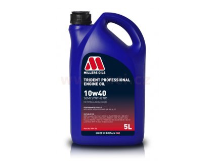 MILLERS OILS Trident Professional 10w40, polosyntetický, 5 l