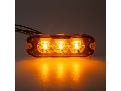 PROFI SLIM výstražné LED světlo vnější, oranžové, 12-24V, ECE R65