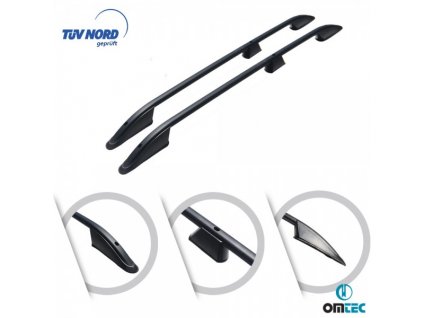 vyr 1245 vyr 756 volkswagen caddy alu roof bars 2 pcs black elegance