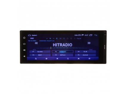 1DIN autorádio s 6,8" LCD, Android 10, WI-FI, GPS, Mirror link, Bluetooth, 2x USB