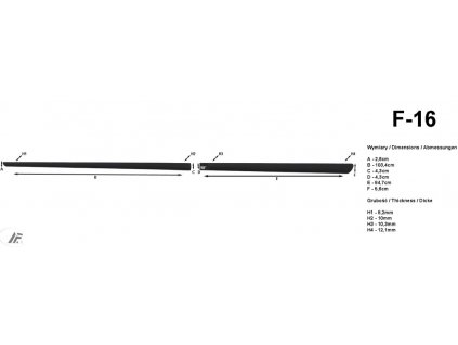 34399 bocni listy na dvere rider citroen c elysee 2012 f16