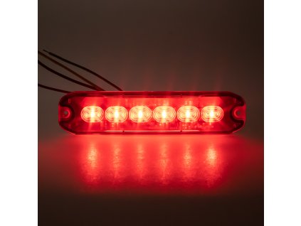 PROFI SLIM výstražné LED světlo vnější, červené, 12-24V, ECE R10