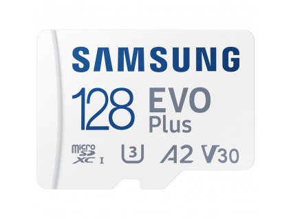 Paměťová karta MicroSDXC 128GB 130M + adaptér, SAMSUNG EVO Plus