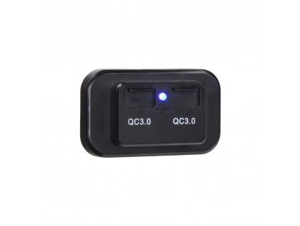 2x USB QC3.0 zásuvka 12/24V, montáž na povrch