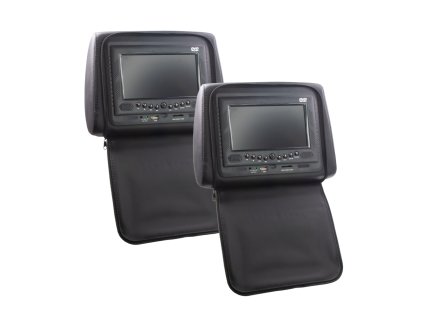 Set DVD/SD/USB monitorů 7" v černé opěrce