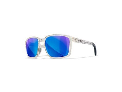 WILEY X ALFA Captivate Polarized - Blue Mirror - Smoke Grey/Gloss Clear Crystal