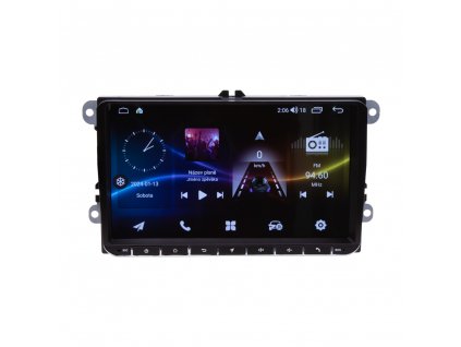 Autorádio pro VW, Škoda s 9" LCD, OS Android, WI-FI, GPS, CarPlay, Bluetooth, 2x USB, 4G