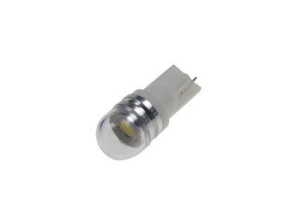 x LED T10 bílá, 12V, 1LED/3SMD s čočkou