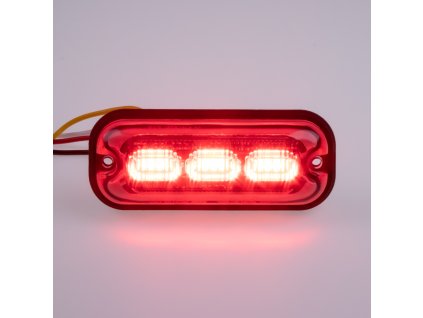 PREDATOR 3x4W LED, 12-24V, červený, ECE R10