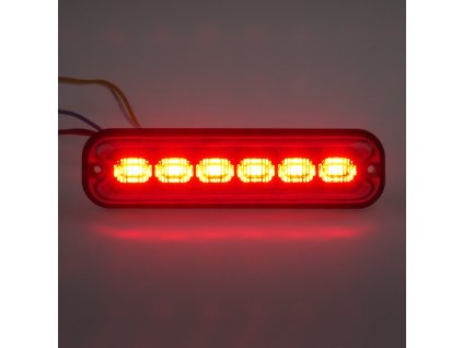 PREDATOR 6x4W LED, 12-24V, červený, ECE R10